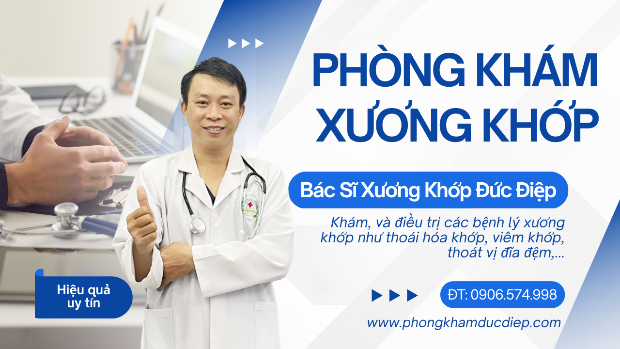 Phòng Khám Xương Khớp Ở Bình Chánh Đức Điệp - phòng khám uy tín, có đội ngũ bác sĩ chuyên môn cao và trang thiết bị hiện đại